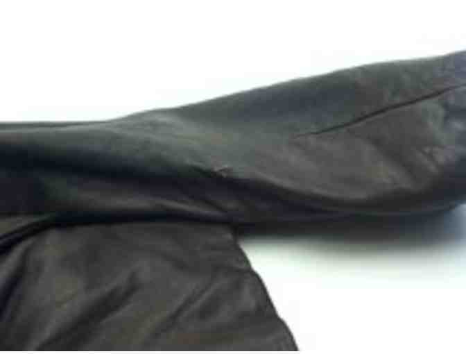 Women's Brown Leather Coat by Loft size 8
