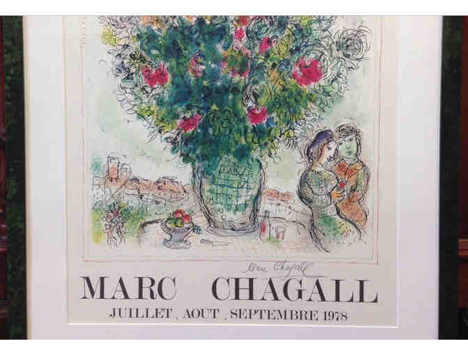 Marc Chagall, signed and framed museum poster