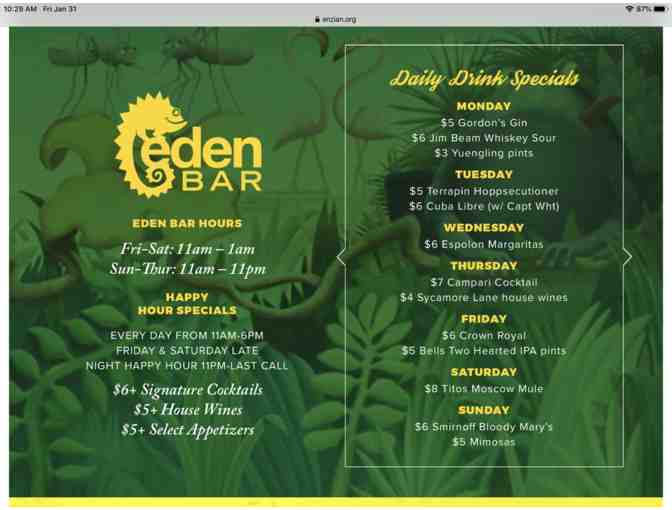 Enzian Tickets with Bar/Restaurant Coupon