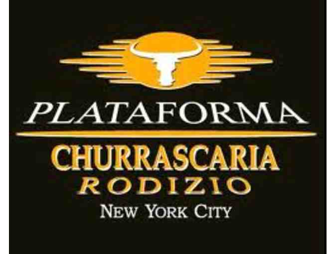 Churrascaria Plataforma- TWO (2) - Rodizio Gift Cards - Value $160