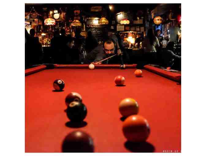 1 Hour Billiard/Pool Lesson with MTW Parent Chris Wilford for 1 - 3 people, plus drinks