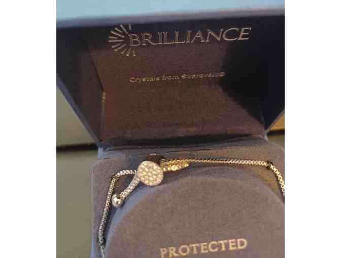 Brilliance Silver Plated 'Protected' Charm Bracelet