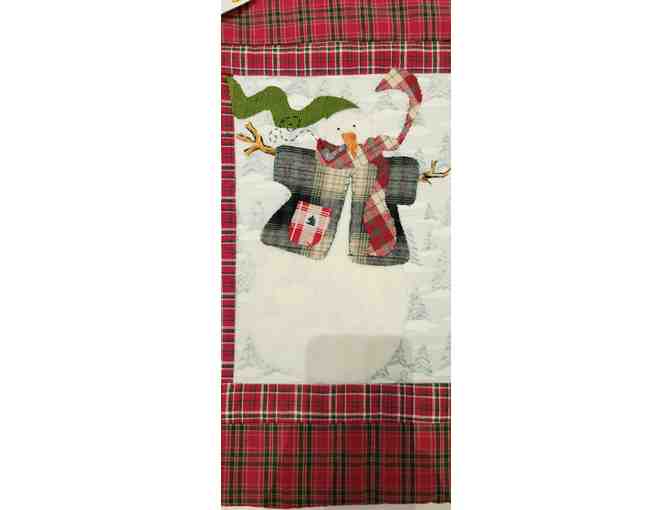 Holiday Snowman Quilted Wall Hanging