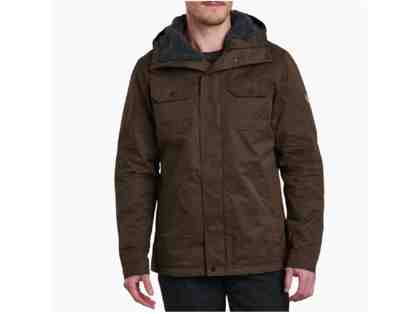 Kuhl's Men's KOLLUSION Fleece Lined Jacket in Turkish Coffee- Size Large