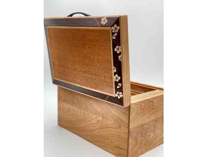 Grand Cherry Blossom Jewelry Box by Heartwood Creations