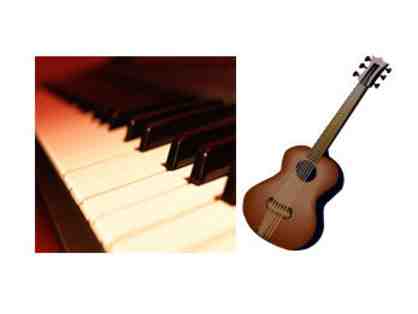 2 piano or folk guitar lessons