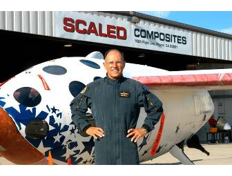 Autographed $2 bill that has flown above the earth's atmosphere in SpaceShipOne