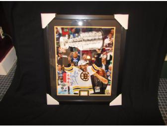 Milan Lucic Autographed Framed Championship Picture!
