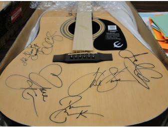 Autographed acoustic guitar from - DARIUS RUCKER, JANA KRAMER, CHRIS CAGLE, CLINT BLACK...