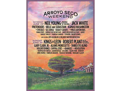 Arroyo Seco Weekend Music Festival - 2 VIP Passes for June 23rd-24th 2018