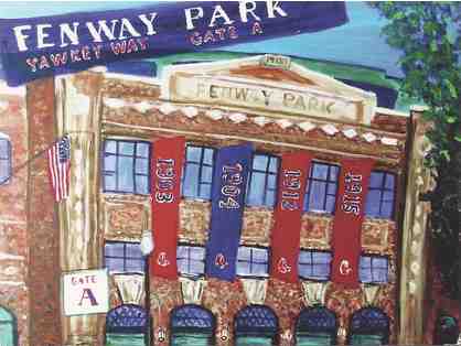 "Away Game" Framed, Signed, Limited Edition (1/200) Fenway Park Print 36" x 32"