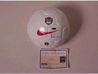 Girls Soccer Package: Mia Hamm Autographed Ball and One Week at Slocum Soccer Camp