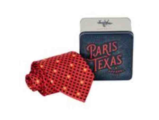 'Stars Over Texas' Red Silk Tie from Paris Texas Apparel Company!