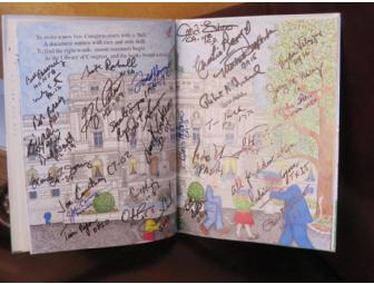 A copy of House Mouse Senate Mouse with over 200 congressional signatures!