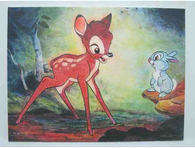 Bambi and Thumper Giclee on Canvas Collectors Item