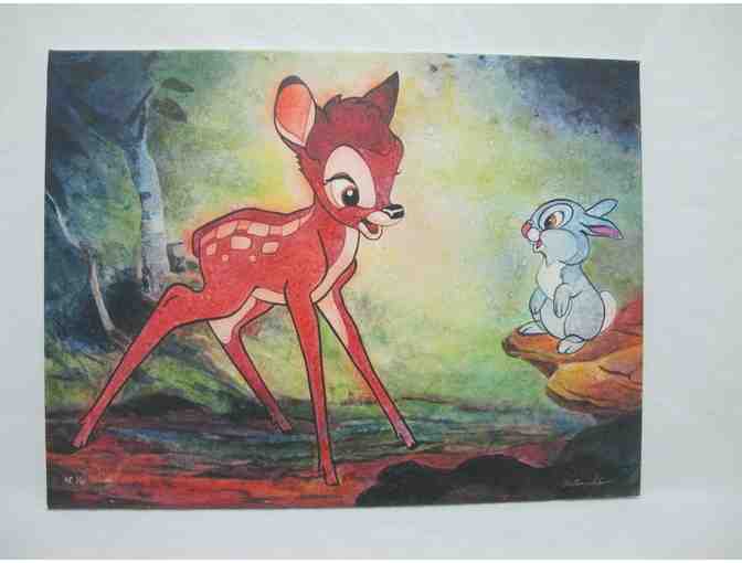 Bambi and Thumper Giclee on Canvas Collectors Item
