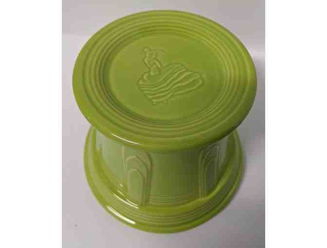 Fiesta Prototype Chartreuse Pedestal Candle Holder