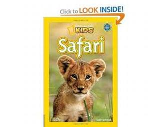 National Geographic Kids - Safari Book + Plush Mountain Lion + Leopard Face Mask