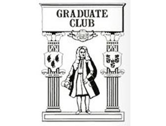 Gift-Certificate for a dinner for two at The Graduate Club