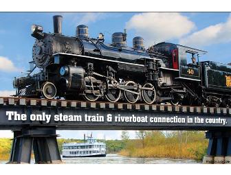Essex Steam Train & Riverboat pass for two adults and two children