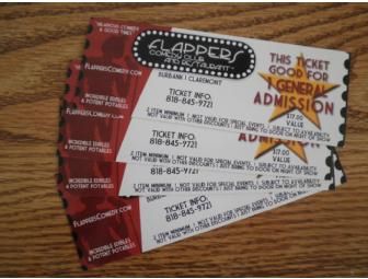 4 Tickets to Flappers Comedy Club in Burbank and Claremont