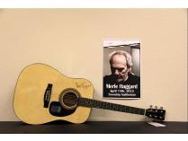Autographed Merle Haggard Acoustic Guitar
