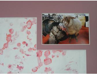 Special Friends painting by 'Barley' Narragansett Turkey & 'Lambchop' Tunisian Milk Sheep
