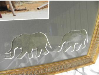 'March of the Elephants' Painting by 'Edie', African Elephant