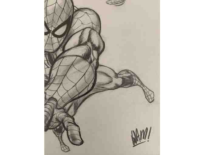 Original Spider-Man Sketch By Marvel Illustrator