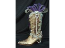 "Rhinestone Cowboy" Decorative Art Boot