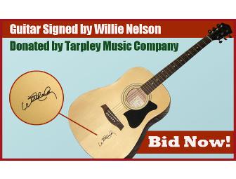 Willie Nelson Signed Guitar