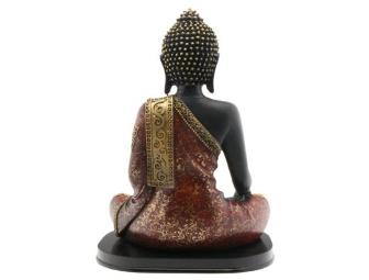 Buddha Groove: Black Resin Buddha