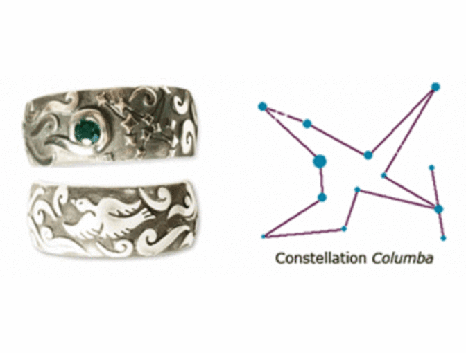 The Giving Ring: 'Columba' with Semi-Precious Stones