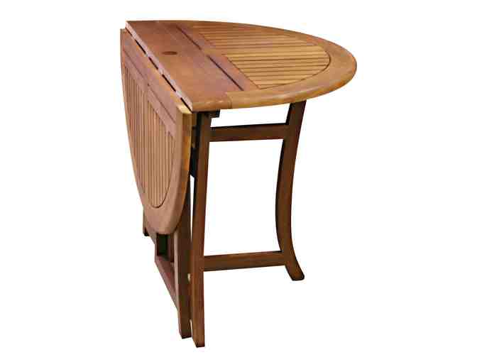 PATIO SET - Eucalyptus Hardwood - One Folding Table and 4 Chairs from Family Tree Nursery