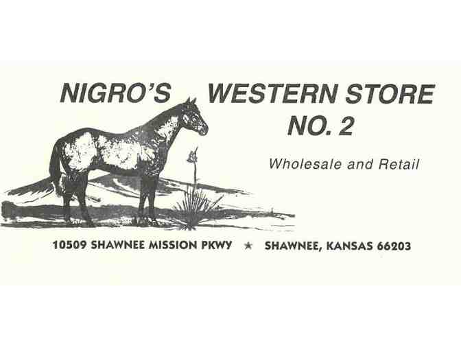 $300 Gift Certificate to Nigros Western Store #2
