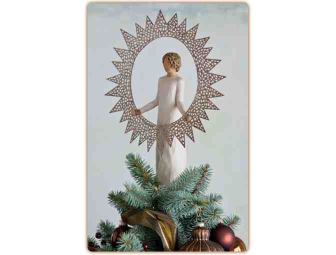 Starlight Christmas Tree Topper and Holy Family Ornament by Willow Tree