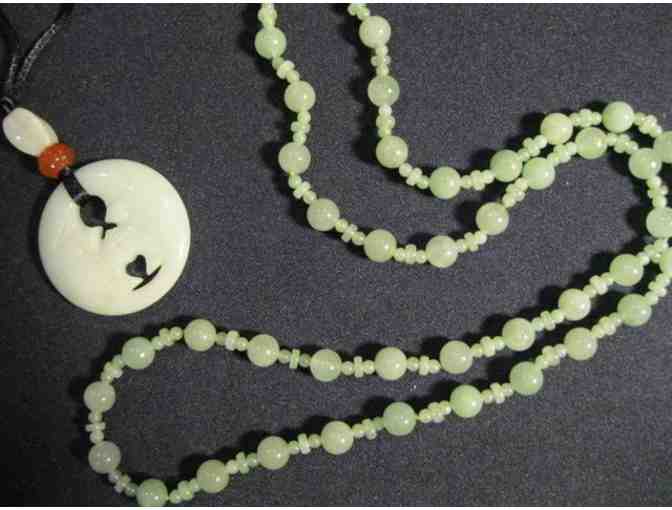 Two Jade Necklaces -- on-line bidding only