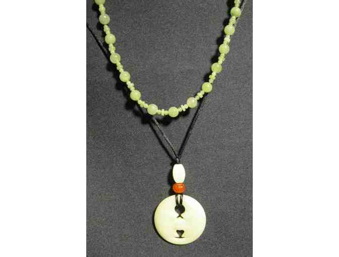 Two Jade Necklaces -- on-line bidding only