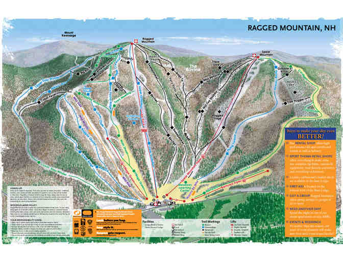 Skiing at Ragged Mountain Resort (Danbury, NH)