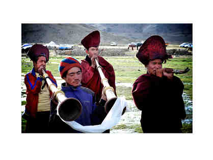 Monks Playing Horns - Photographer: Luke Groenewoud