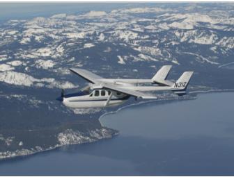 Flight over Lake Tahoe