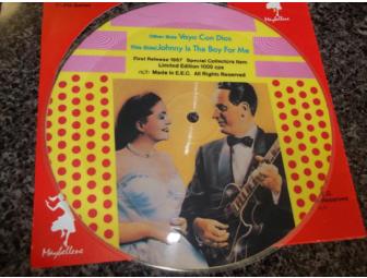 Les Paul and Mary Ford Picture Record Signed by Les Paul