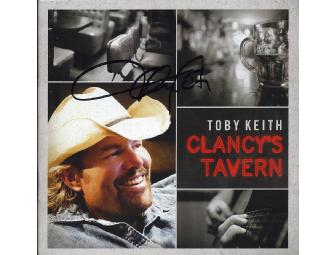 Toby Keith Autographed 'Clancey's Tavern Deluxe Edition' CD /w Autographed Red Solo Cup