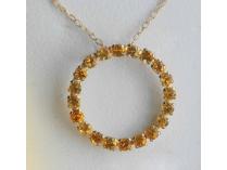Gold Cetrine Necklace