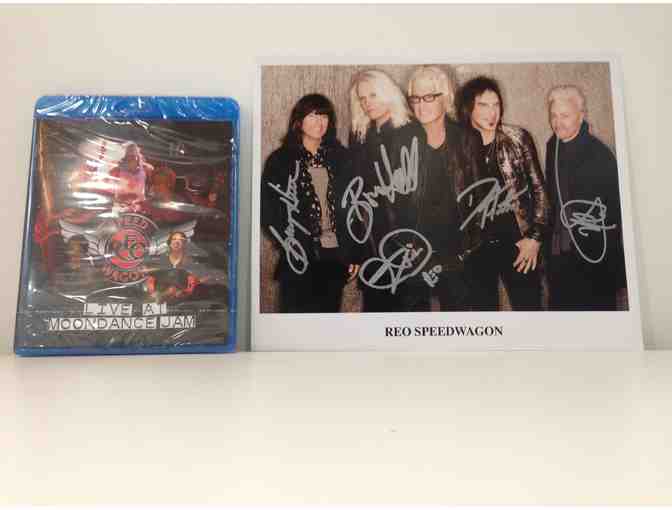 REO Speedwagon signed Photo & DVD