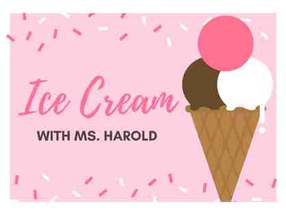 Ice cream sundaes and games after school with Ms. Harold!