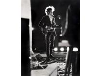 Daniel Kramer, "Bob Dylan Backlit on Stage, Forest Hills Stadium, New York City, 1965"