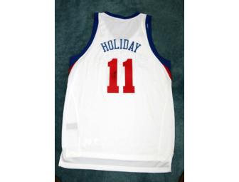 Jrue Holiday signed '76ers jersey