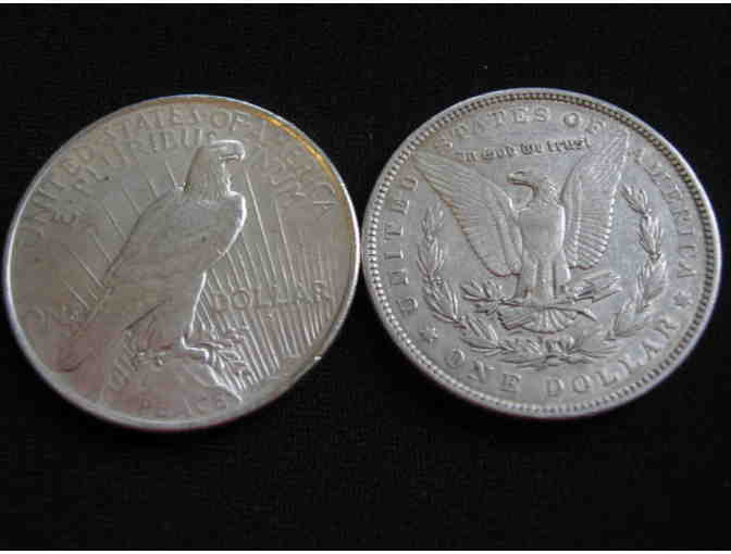 2 Historical Silver Dollars