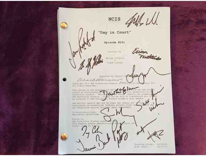 N.C.I.S. Autographed Script and Photos